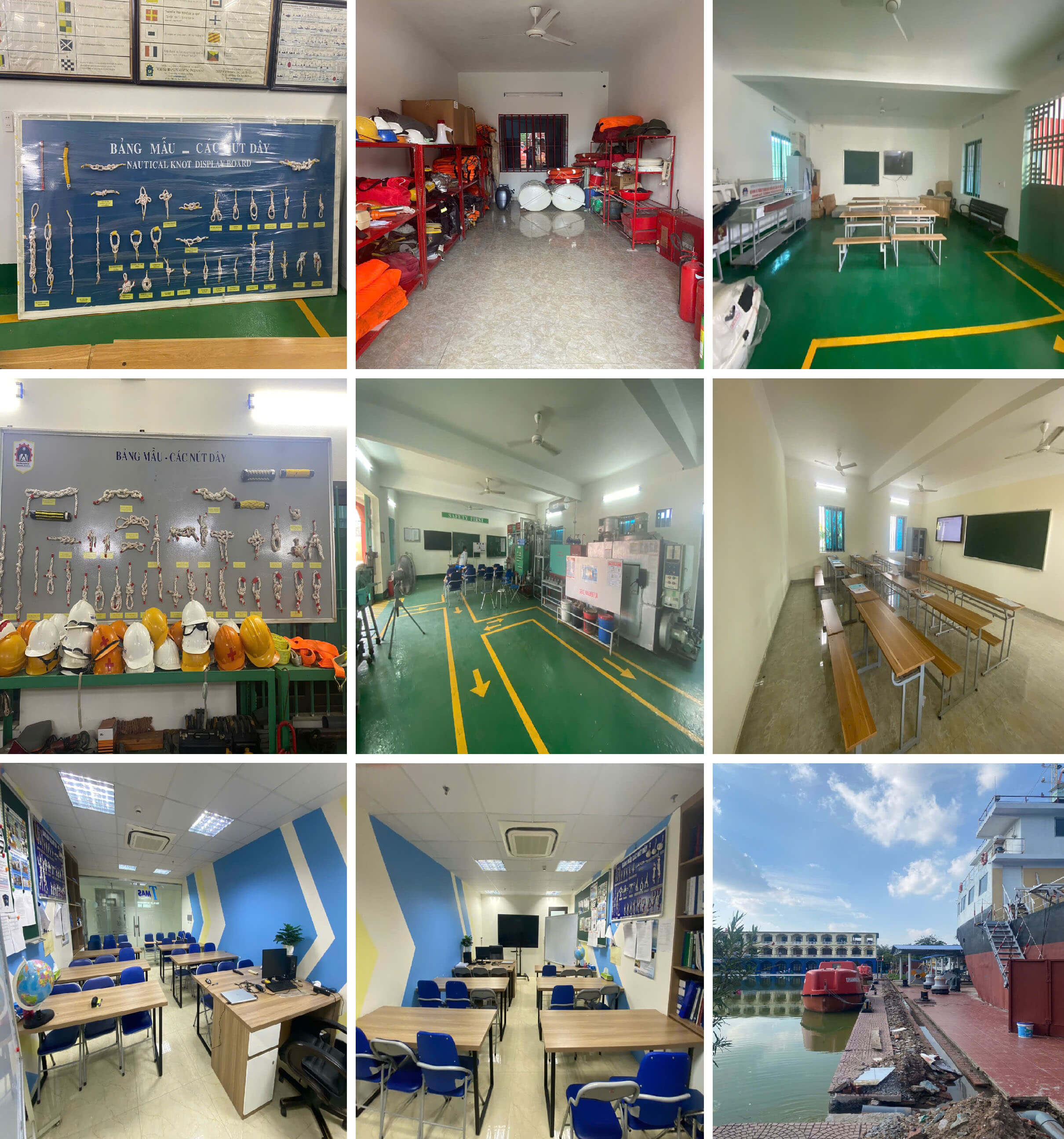 TMAS - Ảnh : Cơ sở vật chất để huấn luyện cho thuyền viên.